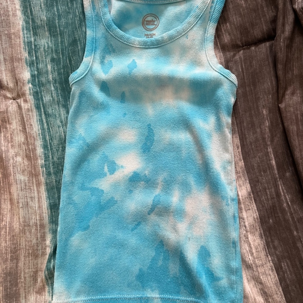 Wild Fable Aqua Tie-Dye Kids Tank Top